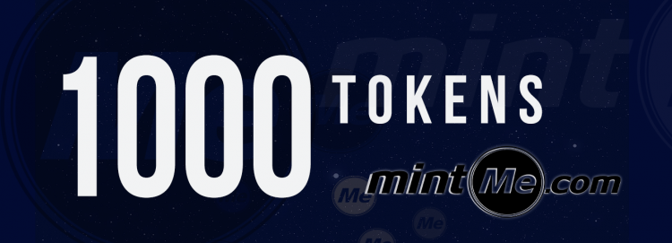 1000 Tokens created at mintMe